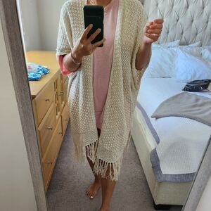 Cotton blend Knit Kimono